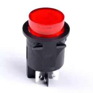SOKEN-Interruptor de botón a prueba de agua, extensiones de enchufe, 250VAC, PS18-16, 2 polos