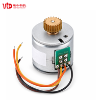 Moteur pas à pas micro haute précision 20 mm avec engrenage en laiton, ultra compact, miniature, pour robotique, mise au point de caméra, CE