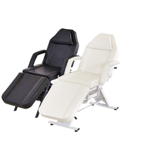 Lit confortable noir élévateur hydraulique rotatif beauté tatouage Piercing chaise lit moderne électrique cuir synthétique