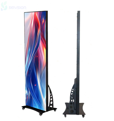 Indoor Foldable LED Display Board 500cd Brightness Video Wall for Poster Banner Foldable Led Display Screen