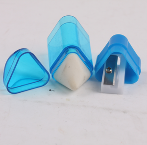 Sacapuntas de plástico de un solo orificio de alta calidad con borrador Manual Herramienta para niños para afilar <span class=keywords><strong>lápices</strong></span> - Product Image 5