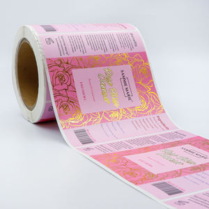 Customized Digital Printing Waterproof Acryl Adhesive Scratch off Cosmetic Skin Care Makeup Gold Foil Label Large Stickers <strong>Logo</strong> - Product Image 4