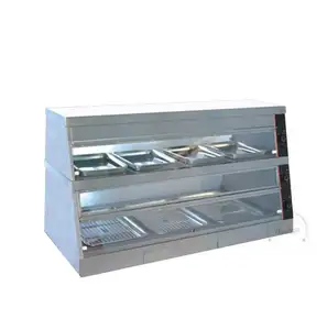 Nuelead Restaurant kitchen equipment display elettrico commerciale vetrina riscaldante vetrina per la conservazione del calore