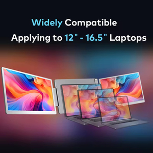 Nhà Máy ban đầu 14 inch LED Backlit IPS Bảng điều chỉnh ba màn hình máy tính xách tay Extender USB giao diện màn hình di động - Product Image 4