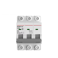Disjoncteur miniature chinois RDB52 pour usage domestique, interrupteur d'air DZ47, disponible en 20V, 380V, 25A, 63A, 80A, 125A, Abongl