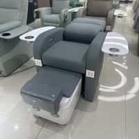 Ensemble de chaise de manucure et pédicure spa massante, chaise confortable pour manucure et pédicure, chaise de massage en cuir PU pour le corps entier