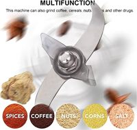 Moulin à épices électrique domestique en acier inoxydable 430, grande capacité 800g, pour sel, farine et café