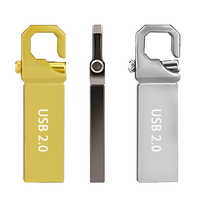 Clé USB Métallique Personnalisable avec Logo, Clé USB Flash en Forme de Porte-clés, Mini Clé USB 2 Go-512 Go, Prix de Gros, Clé USB 100% Originale