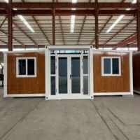 Conteneur mobile préfabriqué étanche de 40 pieds sur 20 pieds, maison extensible avec 2, 3, 4 ou 5 chambres, maison préfabriquée portable