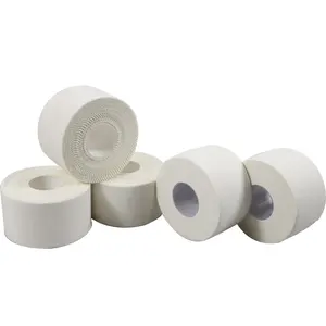 Bande de tissu athlétique de sport de cerclage rigide blanc de haute qualité en coton intégral haute adhérence