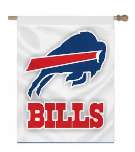 Bendera rumah Buffalo Bills kustom 70*100cm/28*40 inci, bendera halaman rumah pertanian kipas sepak bola Amerika