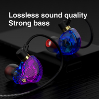 QKZ SK3-auriculares con micrófono, dispositivo de audio con controlador Dual, para videojuegos, mp3, DJ