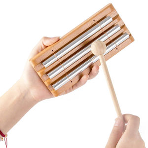 Carillon éolien en bois à trois tons pour la protection de l'environnement, jouet pour enfants, instrument de percussion pour la méditation et le yoga, vente en gros - Product Image 3
