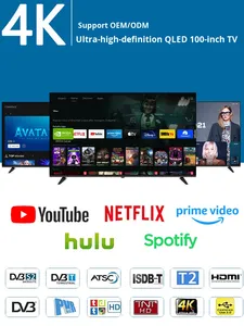 Venta Directa de Fábrica, Televisor Inteligente QLED de 85 Pulgadas, Android 14, Sistema Google, HDR, WiFi, USB, 4K Ultra Alta Definición, para Uso en Hoteles - Product Image 2