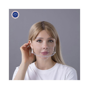 Venta al por mayor de fábrica OxygenMask Clear ShieldMasks Cara transparente Máscaras faciales de plástico transparente - Product Image 4