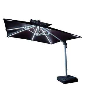 Villa Jardin Épaissi Pliant Acrylique Parapluie Imperméable Résistant Au Vent Extérieur Commercial Ombre Parapluie Personnalisé - Product Image 4