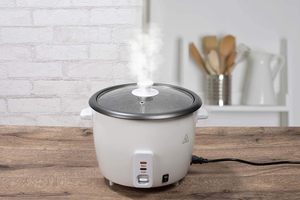 Mini-cuiseur à riz électrique portable blanc 2L-6L multifonction avec motif floral pour usage domestique et hôtelier – Vente en gros - Product Image 2