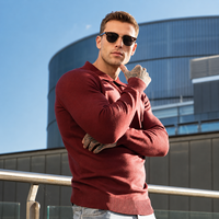 Pull jacquard tricoté pour homme, livraison rapide, stock entrepôt, automne-hiver, extérieur, quotidien, chaud, avec fermeture éclair, mercerisé, séchage rapide