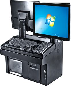 Sabao-impresora <span class=keywords><strong>tpv</strong></span> <span class=keywords><strong>pos</strong></span> de 15,6 + 15,6 pulgadas, dispositivo con pantalla HD única, teclado y cajón de efectivo, windows y cajero - Product Image 1