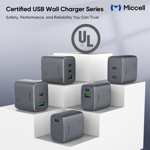 Cargadores de Teléfono Miccell, <span class=keywords><strong>Cargador</strong></span> Rápido GaN de 65W, <span class=keywords><strong>Cargador</strong></span> de Pared USB-C Tipo C, Adaptador de Carga Universal <span class=keywords><strong>para</strong></span> Teléfonos Inteligentes - Product Image 6