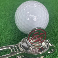 Vente en gros d'usine, marqueur de balle de golf magnétique en émail 3D personnalisé avec logo