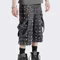 DIZNEW Shorts manufacturer Custom men's heavy weight jean shorts 5 inch y2k cargo shorts hoome Streetwear