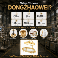 Plat de service ovale doré de luxe avec réchaud en verre, chauffe-plat pour buffet, idéal pour hôtels, mariages, traiteurs - Vente en gros