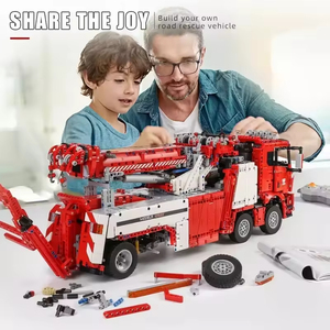 Serie de Ingeniería 17028, Camión de Bomberos Grande, Bloques de Construcción de Alta Dificultad para Adultos, Regalo para Niños - Product Image 5