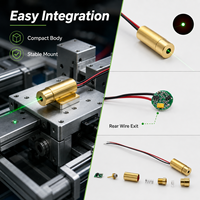 Module laser vert ZhonNa 520nm à tête en cuivre 2.3-5V, outil de visée de positionnement de précision, accessoire d'instrument pour les tâches d'alignement