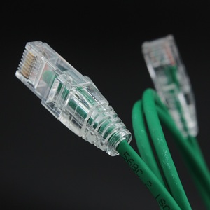 550mhz 4-pvc מקורה או lszh lszh kat6a 28awg bc חוט חוט טלאי ירוק «