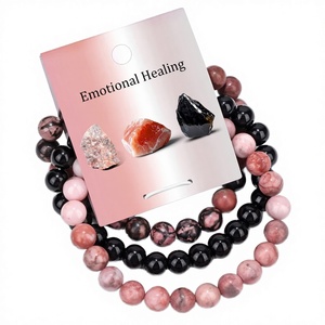 Wholesale Crystalsbydua Stone <b>Amethyst</b> Crystal Energy Spiritual Fashion Trend Love Theme Round Graduation Gift <b>Bracelet</b> Set - Product Image 4