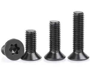 Tornillo de cabeza plana LeGood Torx, rosca M3.5, longitud de 8 mm, acero inoxidable 304 NEGRO - Product Image 3