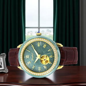 Montre mécanique GEZFEEL Classic Design S1182G pour homme, montre de luxe en jade, certifiée par le fabricant. - Product Image 5