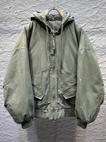 2025 OEM vente en gros personnalisé duvet de canard blanc manteau pour hommes haute touche peinture art style américain vintage veste à capuche