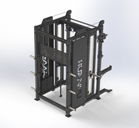 Machine Smith multifonctionnelle tout-en-un pour usage commercial et domestique, équipement d'entraînement intégré avec cage de puissance et pile de poids