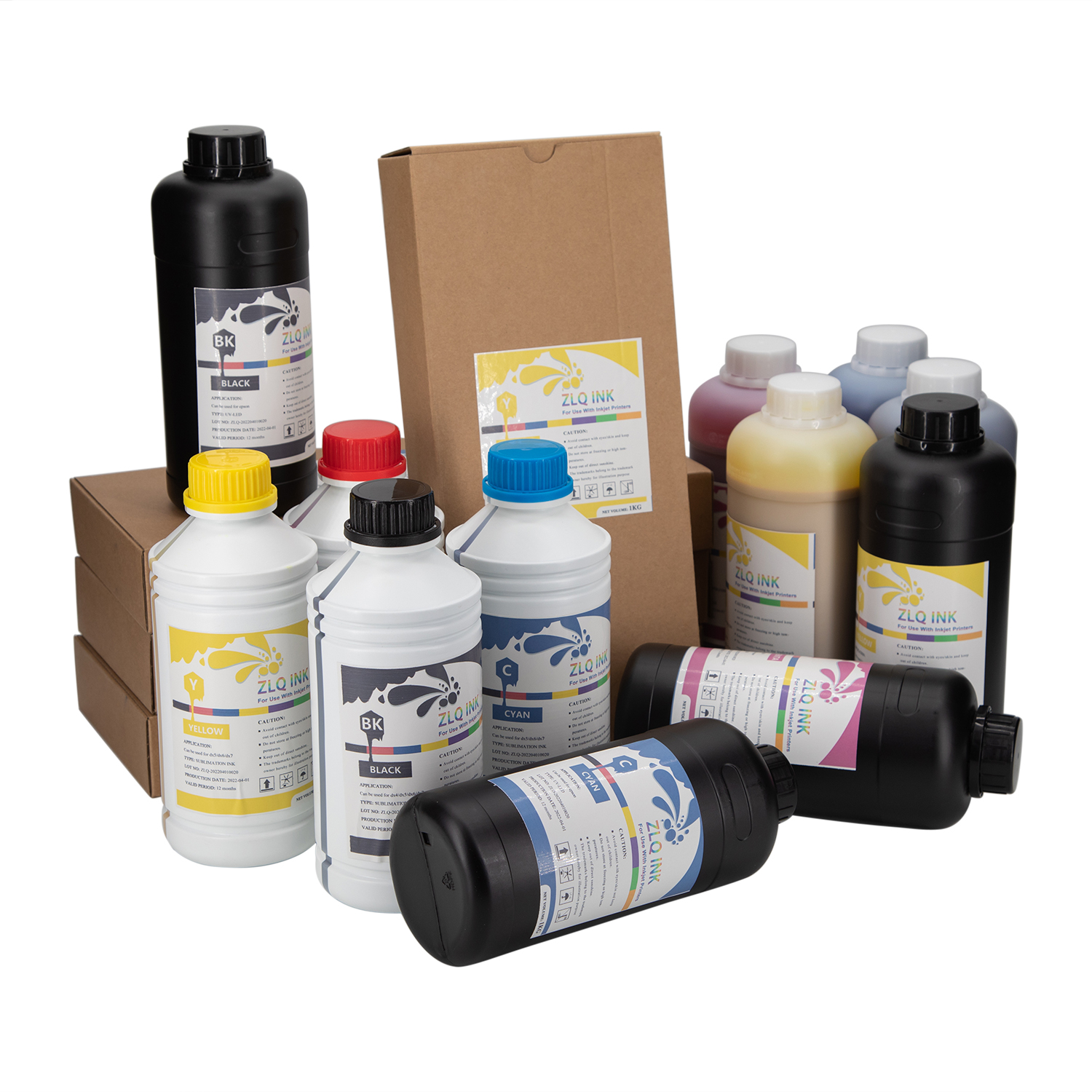 Heat transfer printing digital surecolor sublimation ink in 1000ml bag with chips