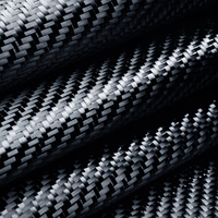 Tissu en fibre de carbone léger 3k 210g, tissage sergé, en rouleau