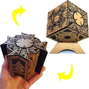 实心可拆卸地狱拼图盒蚀刻黄铜立方体尖头克莱夫巴克 - Product Image 2