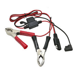 Лучший кабель-переходник SAE на клеммы-крокодилы для аккумулятора с держателем предохранителя - Product Image 1