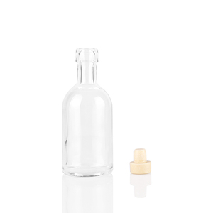 Alta calidad Mini lindo 50ml vacío claro redondo vidrio licor botella de vino y <span class=keywords><strong>corcho</strong></span> de polímero - Product Image 5