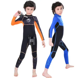 Trong kho 2.5mm dài tay áo đầy đủ cơ thể một mảnh Neoprene chống UV Lặn Lướt sóng beachwear Lặn Lướt wetsuit