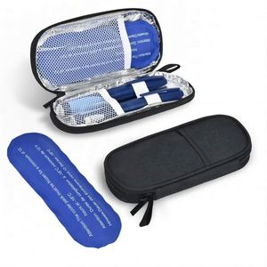 Portable EVA Insulin Refrigeration Backpack with <b>Ice</b> Bar <b>Cooler</b> Travel <b>Box</b> Insulation 1-3L Capacity Zipper Closure - Product Image 6
