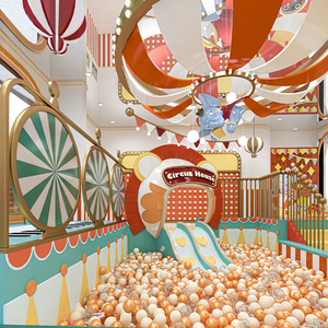 Tema de circo Niños Equipo de patio interior Juego de equipo de juego suave Juegos para niños Parque infantil interior - Product Image 1