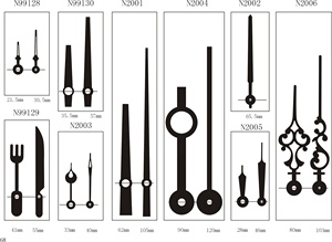 Punteros de reloj de tamaño y color personalizados, piezas de reloj de pared analógico, manecillas de aluminio - Product Image 4