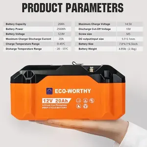 بطارية ليثيوم فوسفات الحديد 51.2 فولت 20 أمبير ساعة للطاقة الشمسية لتخزين الطاقة المنزلية - Product Image 5