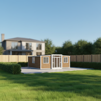 Maison conteneur préfabriquée en acier isolé, extensible, 20 pieds, 40 pieds, villa portable