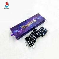 Ensemble de dominos en mélamine personnalisés de haute qualité avec logo, articles promotionnels durables pour le jeu de dominos chinois