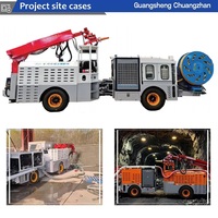 Machine de projection de béton minier UPS-20JT 20m³/h, équipement de projection de béton humide robotisé à flèche jumbo pour tunnels miniers