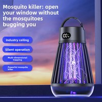 Tueur de moustiques et de mouches électronique domestique et extérieur, lampe de camping, nettoyage à un bouton, matériau ABS