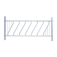 Panneau de clôture pour mangeoire de bétail avec barrière d'alimentation diagonale à grille diagonale réglable